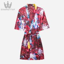 Load image into Gallery viewer, Woman Wedding Bride Bridesmaid Rob Set Lady Sexy Silk Robe Satin Bathrobe Sleepwear Summer Dressing Gown Pajamas 2019 New Style