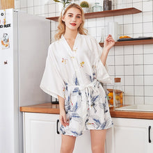 Load image into Gallery viewer, Woman Wedding Bride Bridesmaid Rob Set Lady Sexy Silk Robe Satin Bathrobe Sleepwear Summer Dressing Gown Pajamas 2019 New Style