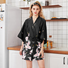 Load image into Gallery viewer, Woman Wedding Bride Bridesmaid Rob Set Lady Sexy Silk Robe Satin Bathrobe Sleepwear Summer Dressing Gown Pajamas 2019 New Style