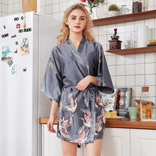 Load image into Gallery viewer, Woman Wedding Bride Bridesmaid Rob Set Lady Sexy Silk Robe Satin Bathrobe Sleepwear Summer Dressing Gown Pajamas 2019 New Style