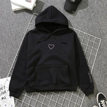 Load image into Gallery viewer, Heart Hoodies Sweatshirts 2019 Women Casual Kawaii Harajuku New Sweat Punk for Girls Clothing European Tops Korean