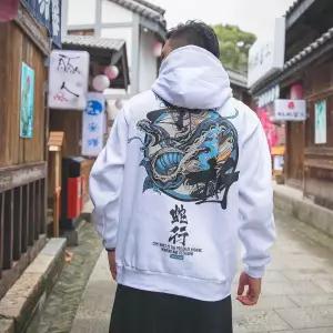 Fashion Men Cool Men Hip Hop Hooded Hoodies Japanese Casual Sweatshirts Streetwear Men Women Pullover Harajuku Devil Hoodie Male