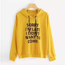 Load image into Gallery viewer, Funny Letter Print Lady Hoodies Fall-Winter Sweatshirt Women Loose Korean Style Sweatshirts Streetwear Hoodie Pullovers S-3XL