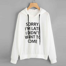 Load image into Gallery viewer, Funny Letter Print Lady Hoodies Fall-Winter Sweatshirt Women Loose Korean Style Sweatshirts Streetwear Hoodie Pullovers S-3XL