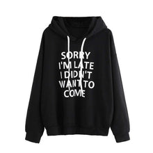 Load image into Gallery viewer, Funny Letter Print Lady Hoodies Fall-Winter Sweatshirt Women Loose Korean Style Sweatshirts Streetwear Hoodie Pullovers S-3XL