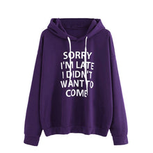 Load image into Gallery viewer, Funny Letter Print Lady Hoodies Fall-Winter Sweatshirt Women Loose Korean Style Sweatshirts Streetwear Hoodie Pullovers S-3XL