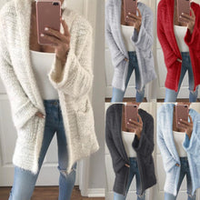 Load image into Gallery viewer, 2019 Autumn Winter Batwing Sleeve Knitwear Cardigan Women Large Size Knitted Sweater Cardigan Female Elegant Jumper Coat