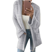 Load image into Gallery viewer, 2019 Autumn Winter Batwing Sleeve Knitwear Cardigan Women Large Size Knitted Sweater Cardigan Female Elegant Jumper Coat