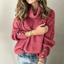 Load image into Gallery viewer, Womens Sweater  Knitted Wear Solid Sweater Jumper Ladies Winter Casual Pullover Tops Plus Size  /BY