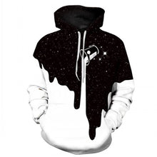 Load image into Gallery viewer, TUNSECHY NEW 2018 Hot Fashion Men/Women 3d Sweatshirts Print Spilled Milk Space Galaxy Hooded Hoodies Thin Unisex Pullovers Tops