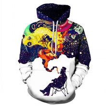 Load image into Gallery viewer, TUNSECHY NEW 2018 Hot Fashion Men/Women 3d Sweatshirts Print Spilled Milk Space Galaxy Hooded Hoodies Thin Unisex Pullovers Tops