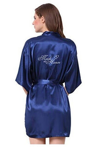 Maid of Honor bridesmaid robes personalized matching robes mother of the bride gift rob