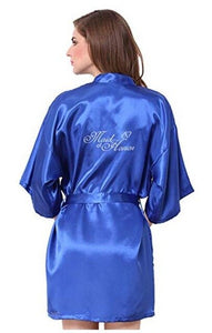 Maid of Honor bridesmaid robes personalized matching robes mother of the bride gift rob