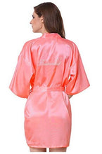 Load image into Gallery viewer, Maid of Honor bridesmaid robes personalized matching robes mother of the bride gift rob