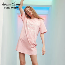 Load image into Gallery viewer, Vero Moda Letter Print Leisure Long T-shirt Dress | 318361515