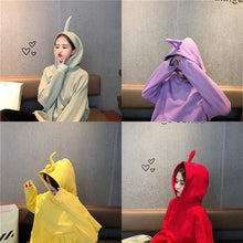 Load image into Gallery viewer, MISSKY Women Sweatshirt  Solid Color Cute Teletubby Design Sweatshirt Hoodies Loose Pullover Casual All-match Top